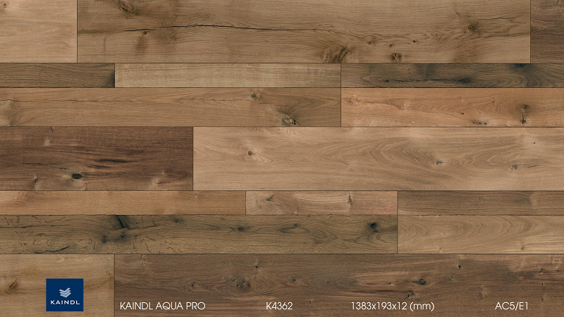 Sàn gỗ Kaindl thuộc phân khúc sàn gỗ công nghiệp Châu Âu cao cấp
