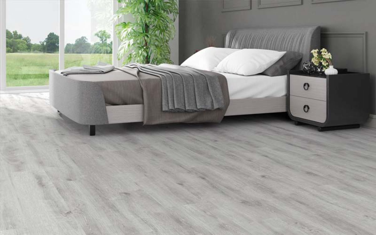 Sàn gỗ giúp tôn lên sự tinh tế và sang trọng cho không gian ngủ