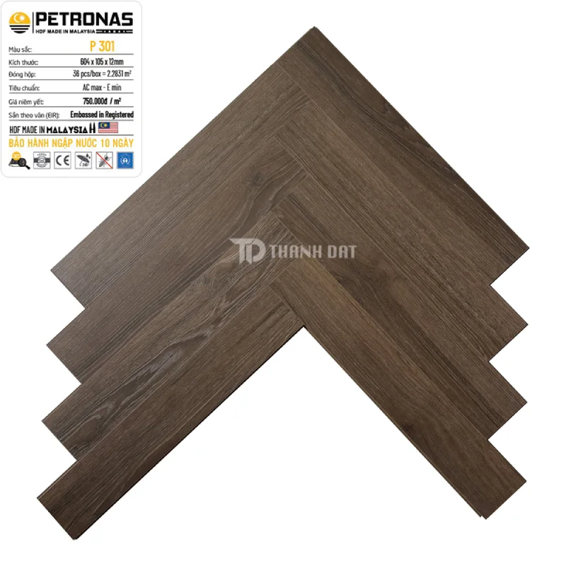 Sàn gỗ xương cá Petronas P301