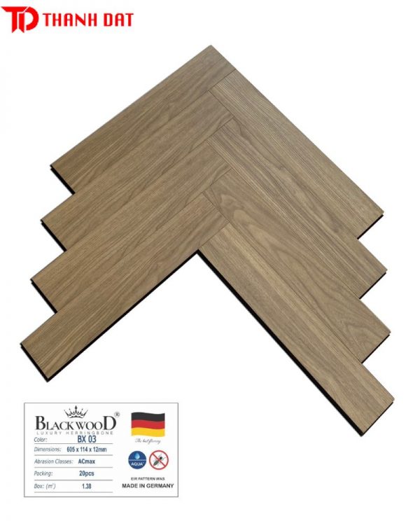 Sàn gỗ cốt đen Black Wood BX 03