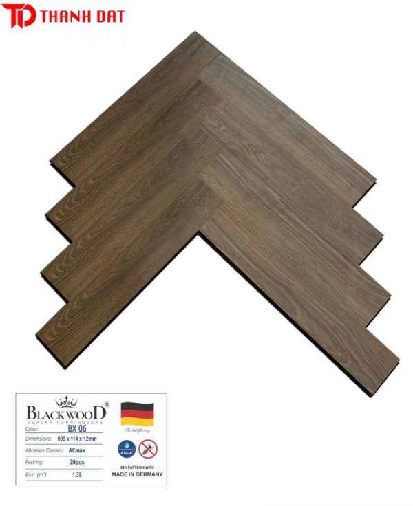 Sàn gỗ cốt đen Black Wood BX 06