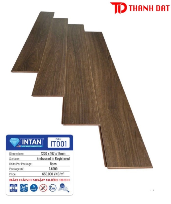 sàn gỗ công nghiệp intan - HDF Malaysia