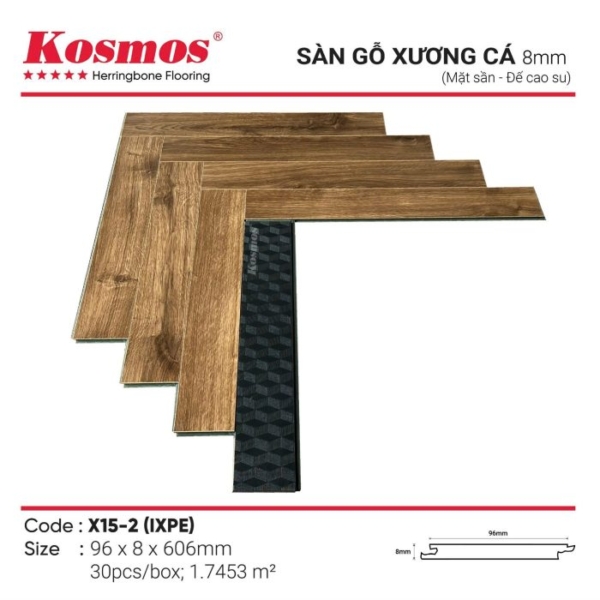 Sàn gỗ xương cá Kosmos X15-2