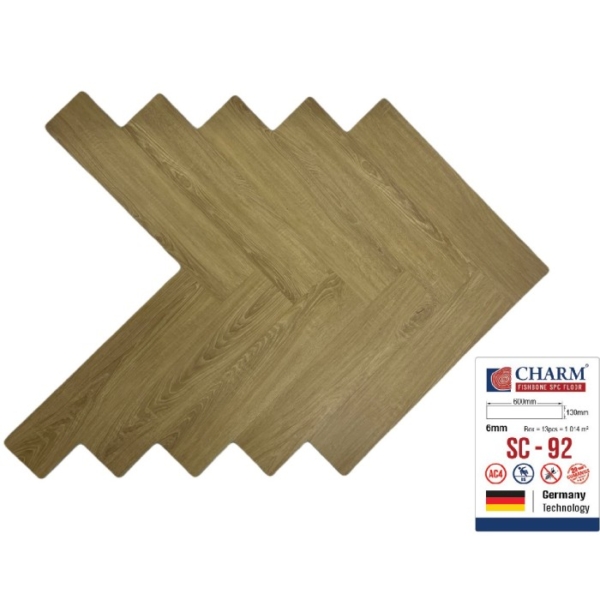 Sàn nhựa xương cá Charm Wood SC 92