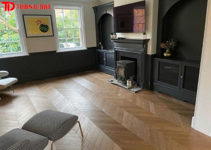 Plywood Sồi lát xương cá
