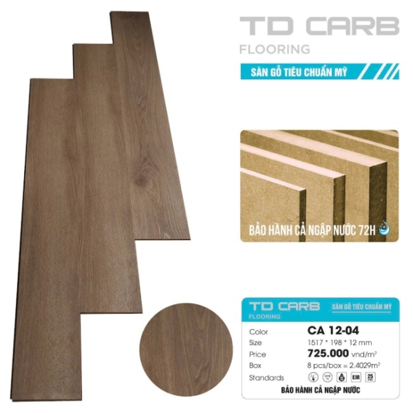 Sàn gỗ TD Carb CA 12-04