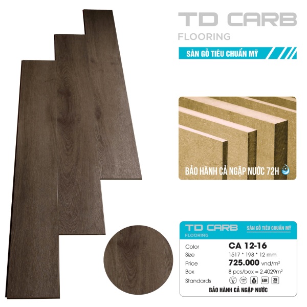 Sàn gỗ TD Carb CA 12-16