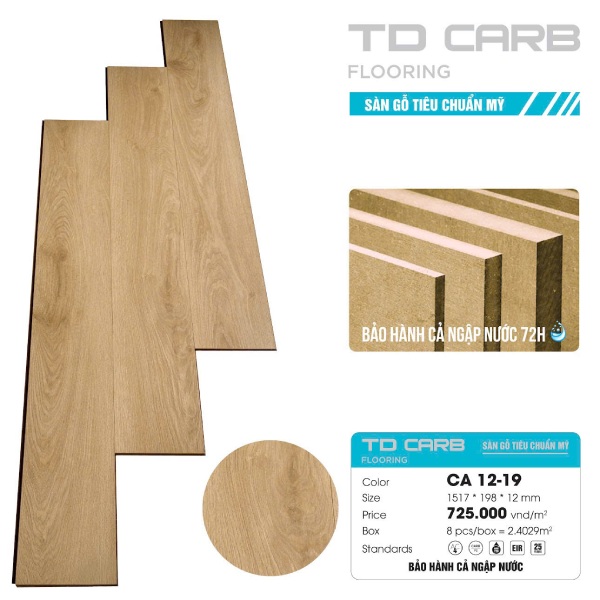 Sàn gỗ TD Carb CA 12-19
