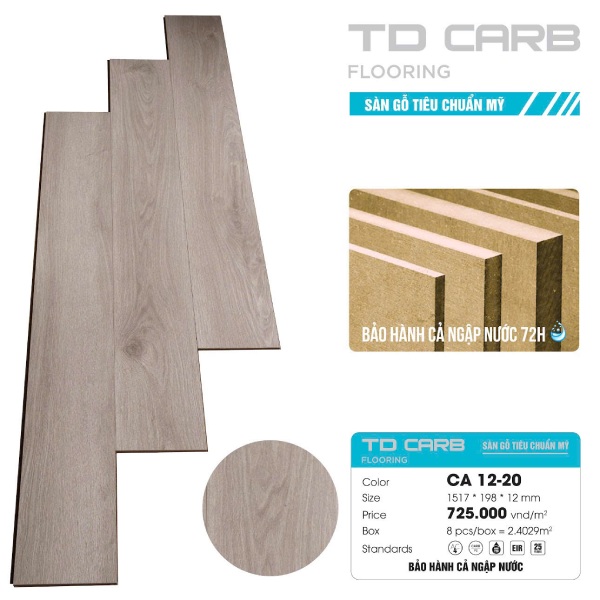 Sàn gỗ TD Carb CA 12-20