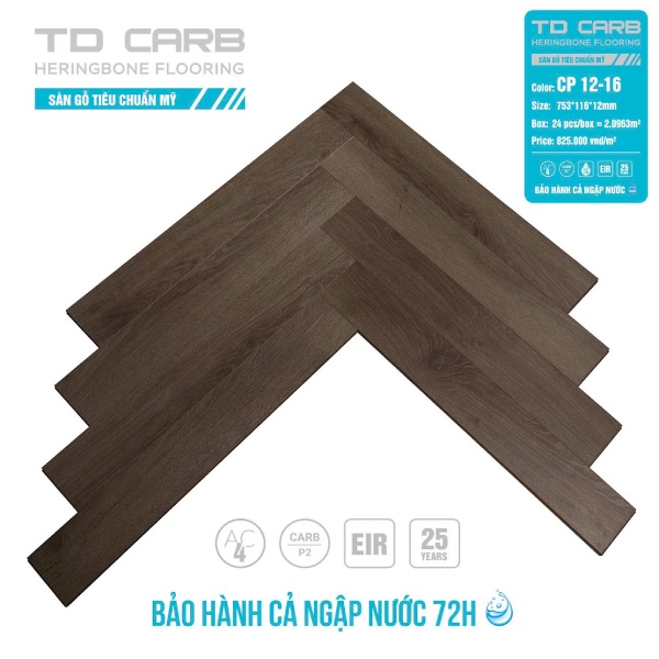 sàn gỗ xương cá TD Carb CP 12-16