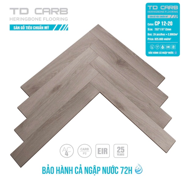 sàn gỗ xương cá TD Carb CP 12-20