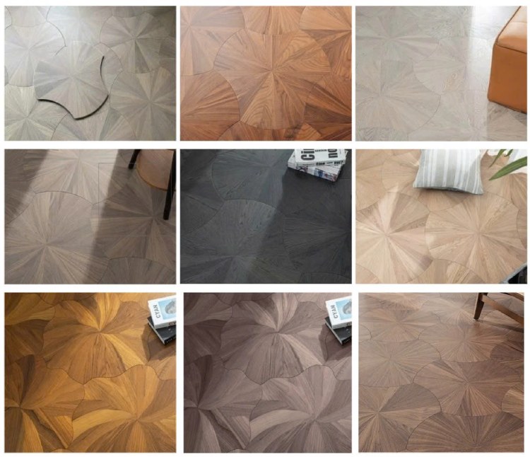 Map sàn gỗ lá sen