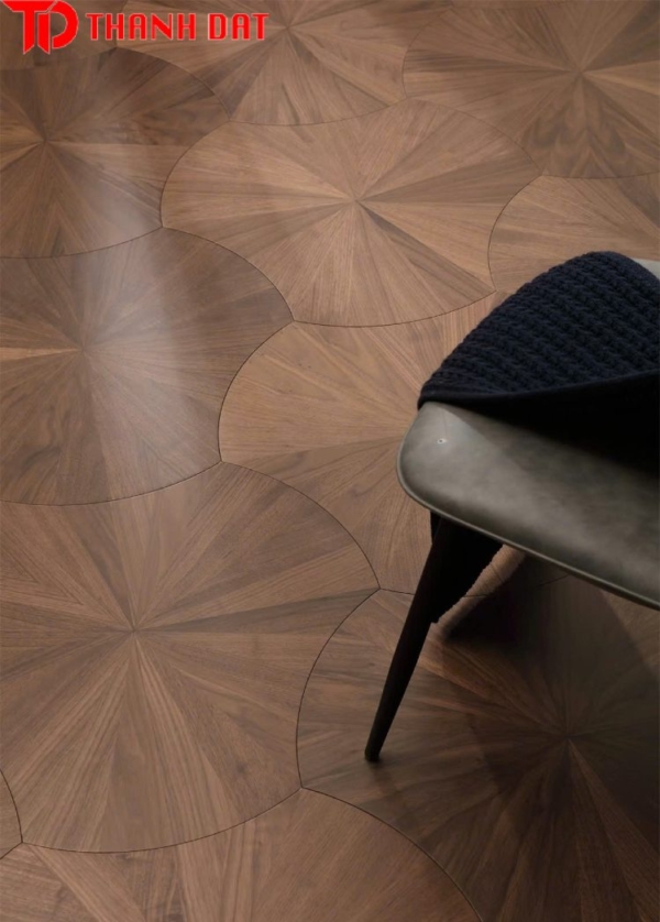 Sàn gỗ lá sen đều