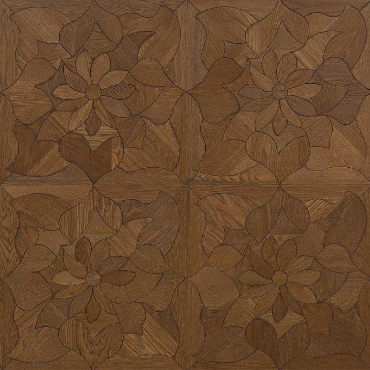 Map sàn gỗ ghép màu Walnut