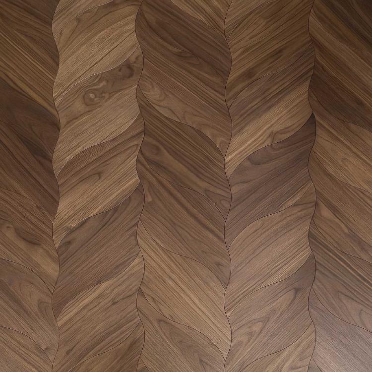 Sàn gỗ hoa văn hình lá