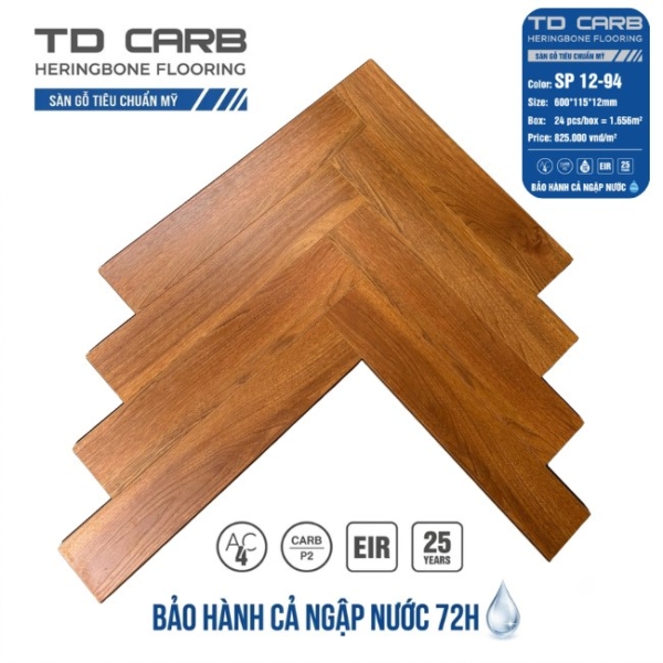 Sàn gỗ xương cá TD Carb SP 12-94
