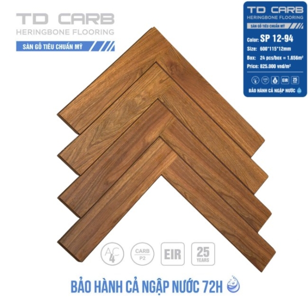 Sàn gỗ xương cá TD Carb SP 12-94