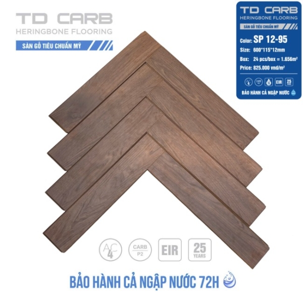Sàn gỗ xương cá TD Carb SP 12-95